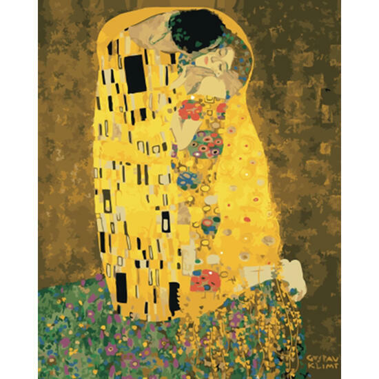 Картина по номерам 40x50 Поцелуй. Густав Климт
