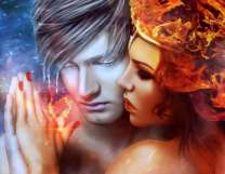 Девушка-огонь и мужчина-лёд