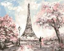 Пара в весеннем Париже