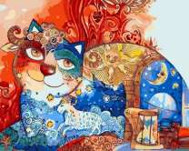 Большой кот и узоры дня и ночи