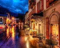 Уютная улочка старого города Фарнции