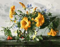 Цветение тыквы и овощи