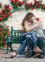 Поцелуй под розой