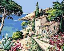 Летняя деревня на берегу моря