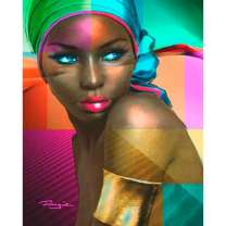 Африканская женщина в этническом наряде