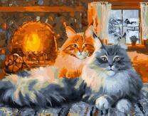 Мейкуны у камина