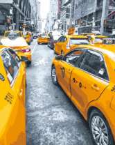 Такси на улице Нью-Йорка