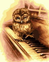 Сова на рояле