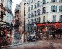 Дождь в городе за окном