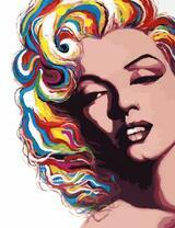 Радужная прическа Мэрилин