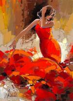 Роковая красотка в красном