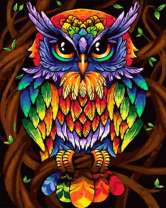 Сова в стиле поп-арт