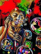 Яркие мыльные пузыри