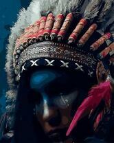 Девушка в одеждах индейцев