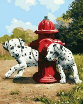 Ценки далматинца у пожарного гидранта