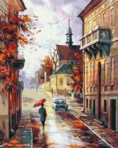 Осенняя улица обычного города