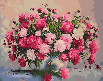 Огромный букет пионов