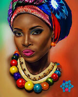 Картина по номерам Номерашка (Paintboy) «Портрет яркой женщины» в интернет-магазине  в Москве Картина по номерам Номерашка (Paintboy) «Портрет яркой женщины»