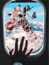 Жираф в облаках