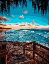 Спуск к синему океану