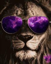Лев в фиолетовых очках