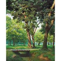 Мостик через овраг в парке