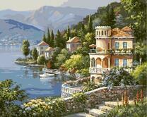 Сказочный городок на берегу моря