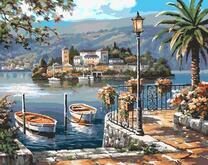 Морской пейзаж и лодочки