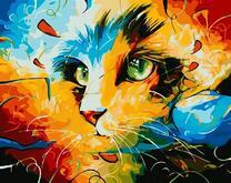 Кошка с с особым освещением