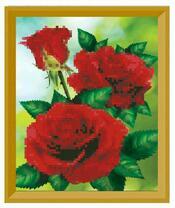 Насыщено-красные розы