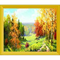 Красочное начало осени в лесу