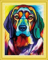 Добрый пёс в стиле поп-арт