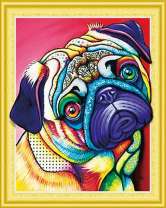 Милый мопс в стиле поп-арт