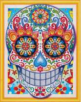 Череп и яркие цветочки