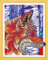 Огненный лис в лесу