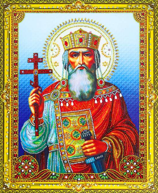 Алмазная мозаика 5D 40x50 Равноапостольный князь Владимир