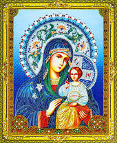 Икона Богородицы Неувядаемый цвет