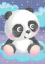 Маленький панда на облаке