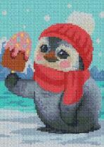 Маленький пингвин с мороженным