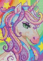 Изящная единорожка и звездочки