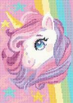 Маленький единорожек с яркой гривой