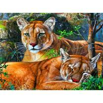 Две львицы под деревом