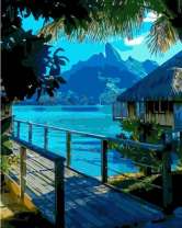 Деревянная хижина в райском уголочке