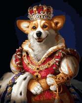 Корги в королевском наряде