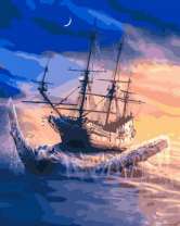 Старый корабль во льдах