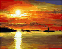 Закат у морского берега