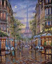 Улица с видом на Эйфеле башню