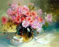 Письмо, чай и хризантемы