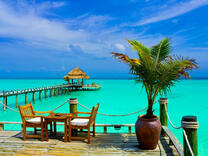 Красивый вид на тропических островах