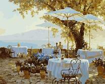 Летняя терраса с видом на море